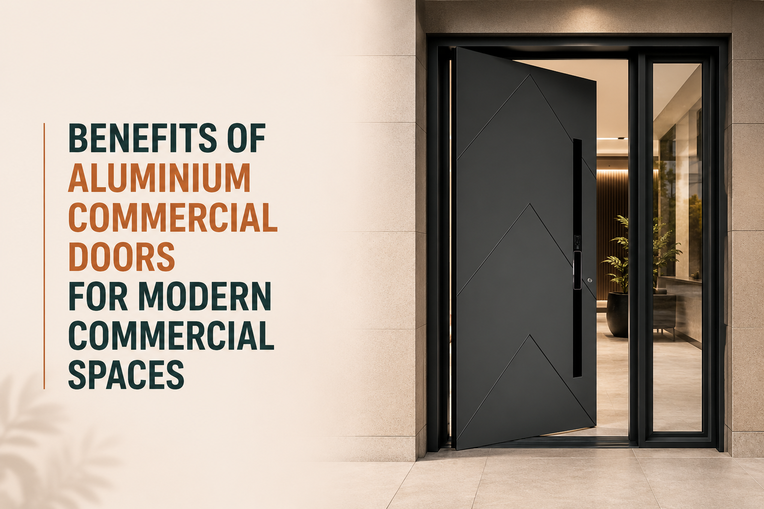 Benefits of Aluminium Commercial Doors for Modern Commercial Spaces
