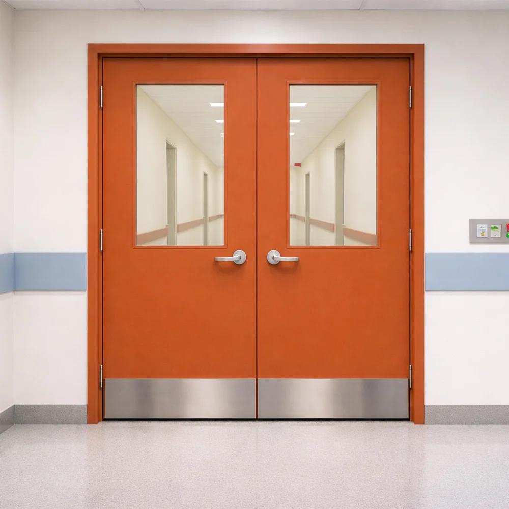 Double Leaf Corridor Hospital Door