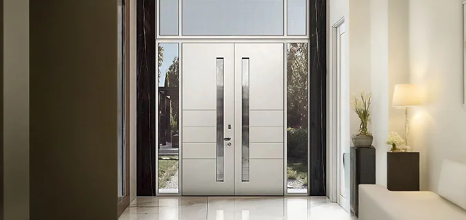 aluminium glass door