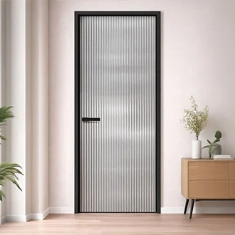 Glass+ aluminium alwood door