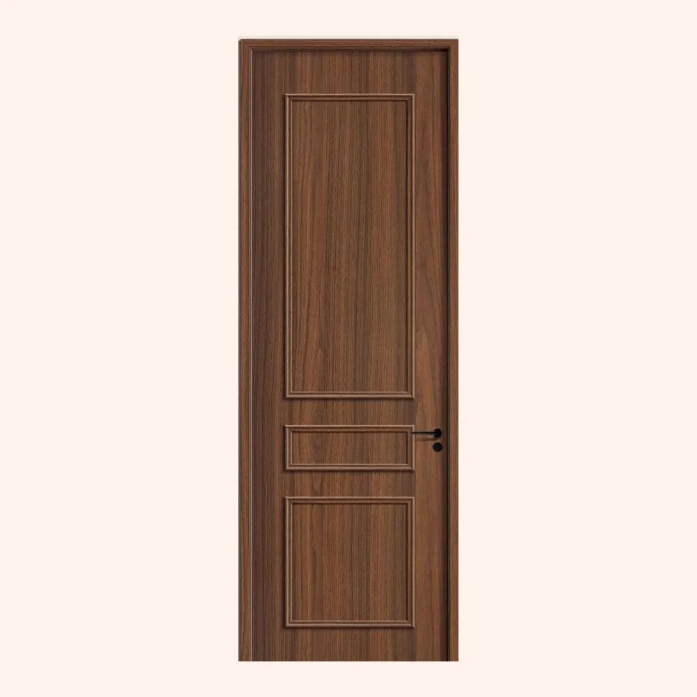 Three Panel Walnut Door
