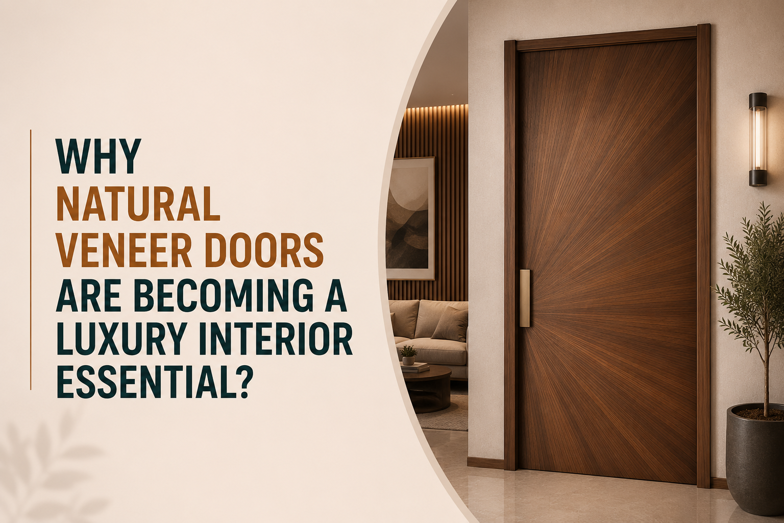 Why Natural Veneer Doors Are Becoming a Luxury Interior Essential?
