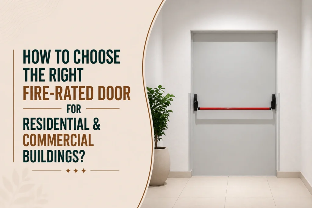 How to Choose the Right Fire-Rated Door for Residential & Commercial Buildings