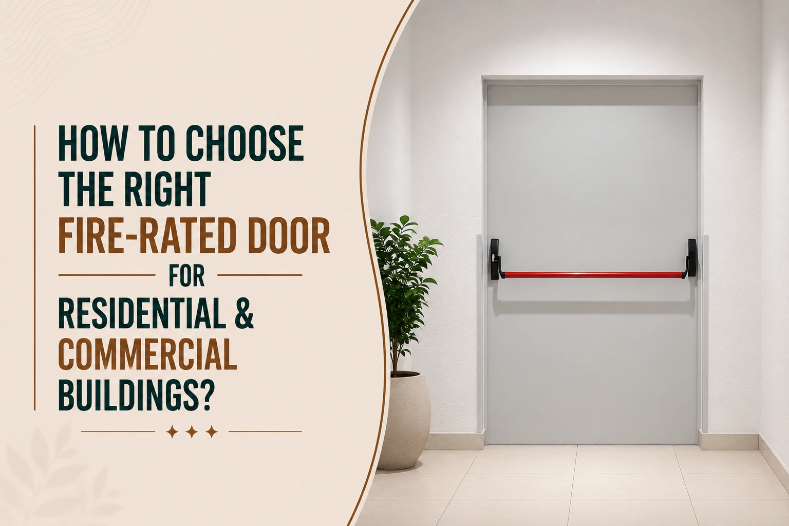 How to Choose the Right Fire-Rated Door for Residential & Commercial Buildings