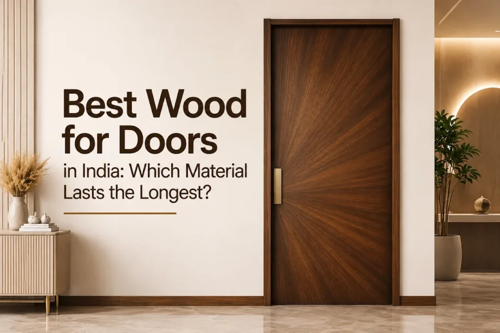 Best wood for doors in India comparing teak, hardwood and engineered wood doors