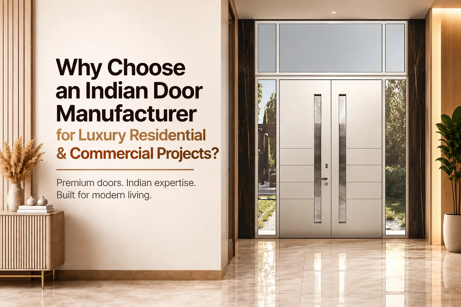 Why Choose an Indian Door Manufacturer for Luxury Residential & Commercial Projects?
